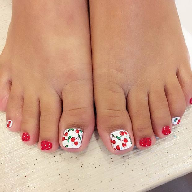 White Toe Nail Designs
 51 Adorable Toe Nail Designs For This Summer