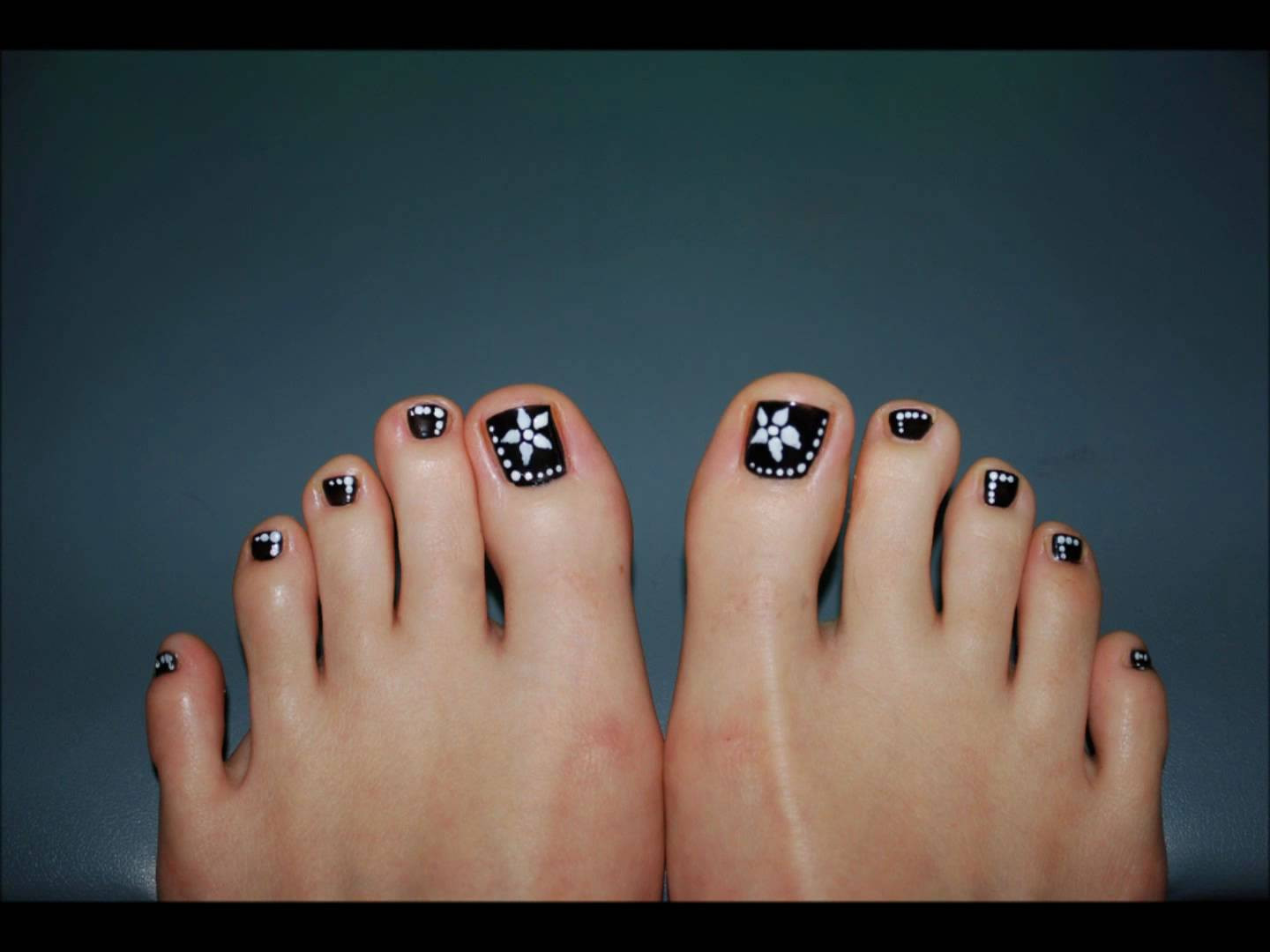 White Toe Nail Designs
 60 Stylish Black And White Nail Art Designs For Toe Nails