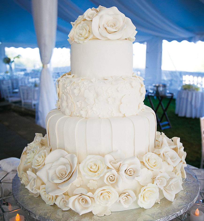 White Wedding Cakes
 All White Wedding Theme Wedding Ideas by Colour