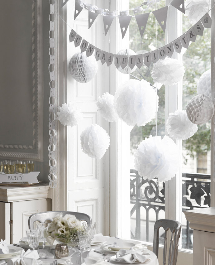 White Wedding Decorations
 Inspiration for an All White Wedding Theme