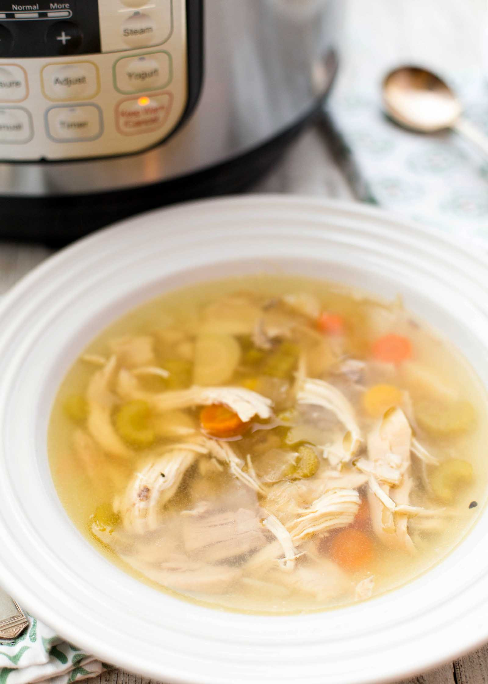Whole Chicken Soup Recipe
 How to Make Chicken Soup in the Pressure Cooker Recipe