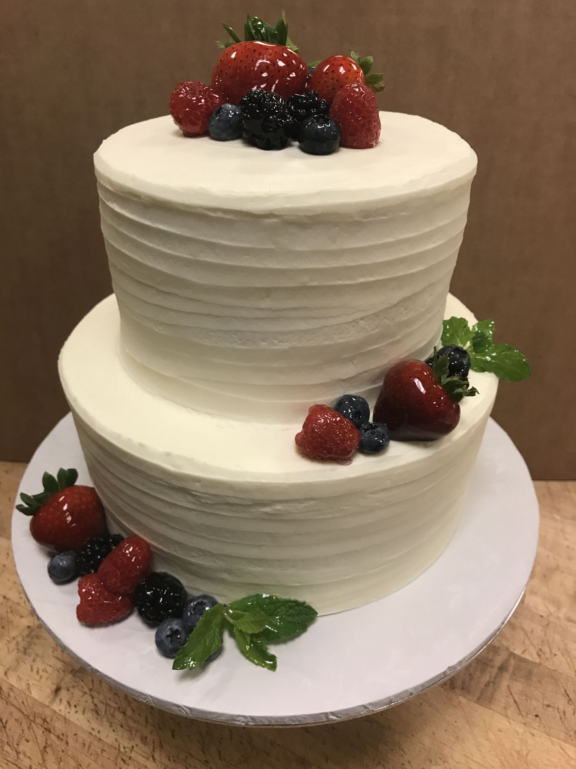 Whole Foods Wedding Cake
 Fruit and Mint