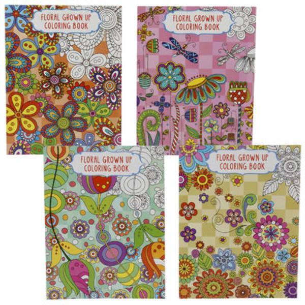 Wholesale Adult Coloring Books
 Wholesale Floral Adult Coloring Book SKU DollarDays