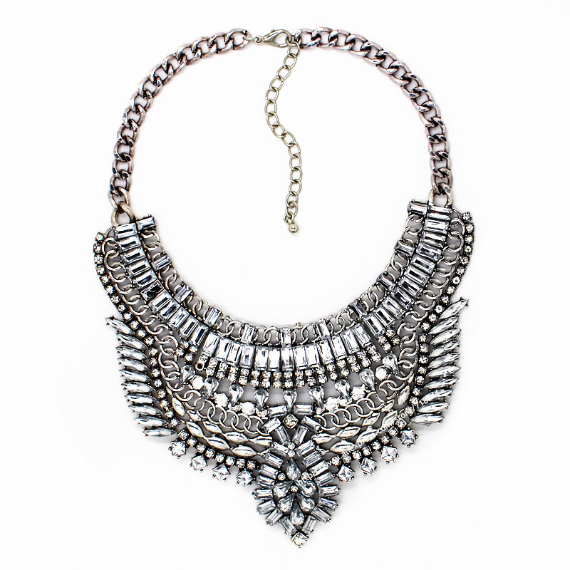 Wholesale Statement Necklaces
 2015 New rhinestone wholesale big pendant necklace in