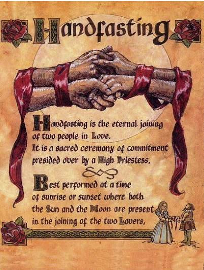 Wiccan Wedding Vows
 Pagan Is Us Handfasting Wiccan and Pagan Marriage