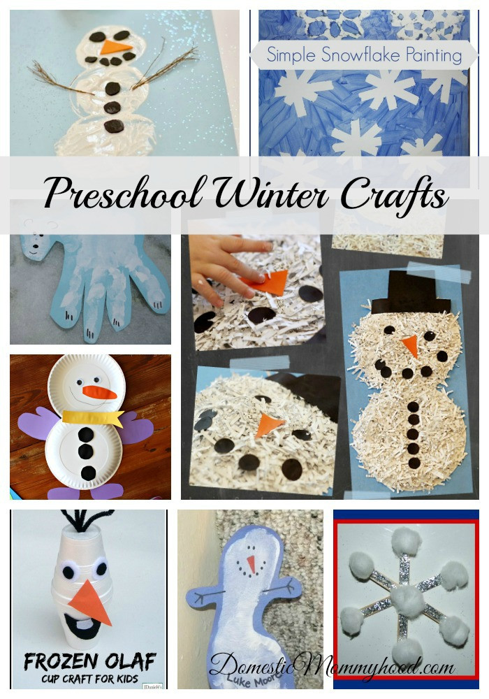 Winter Art Projects For Preschoolers
 Preschool Winter Crafts Domestic Mommyhood