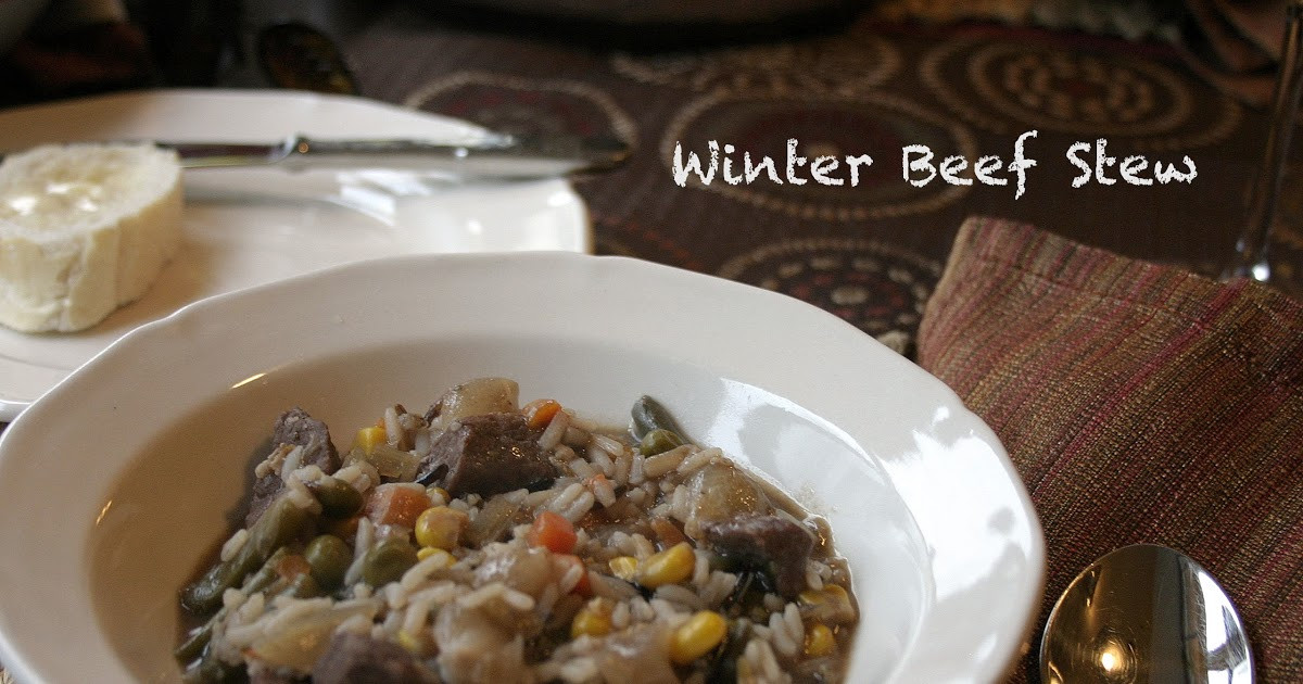 Winter Beef Stew
 Deelicious Sweets Winter Beef Stew