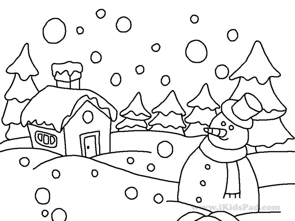 Winter Coloring Pages Printable
 Winter Season Coloring Pages
