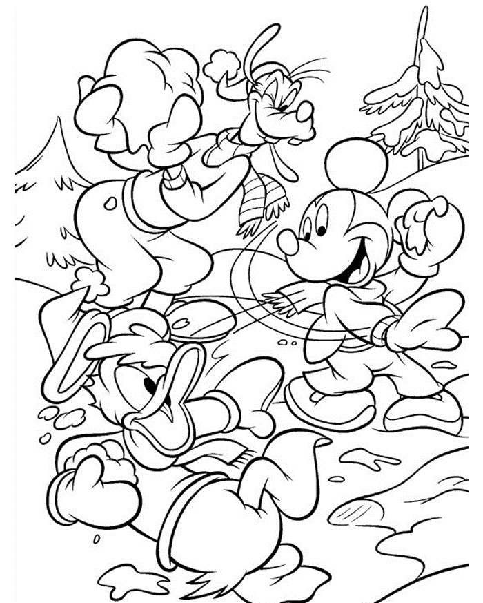 Winter Coloring Pages Printable
 Disney Winter Coloring Pages Coloring Home
