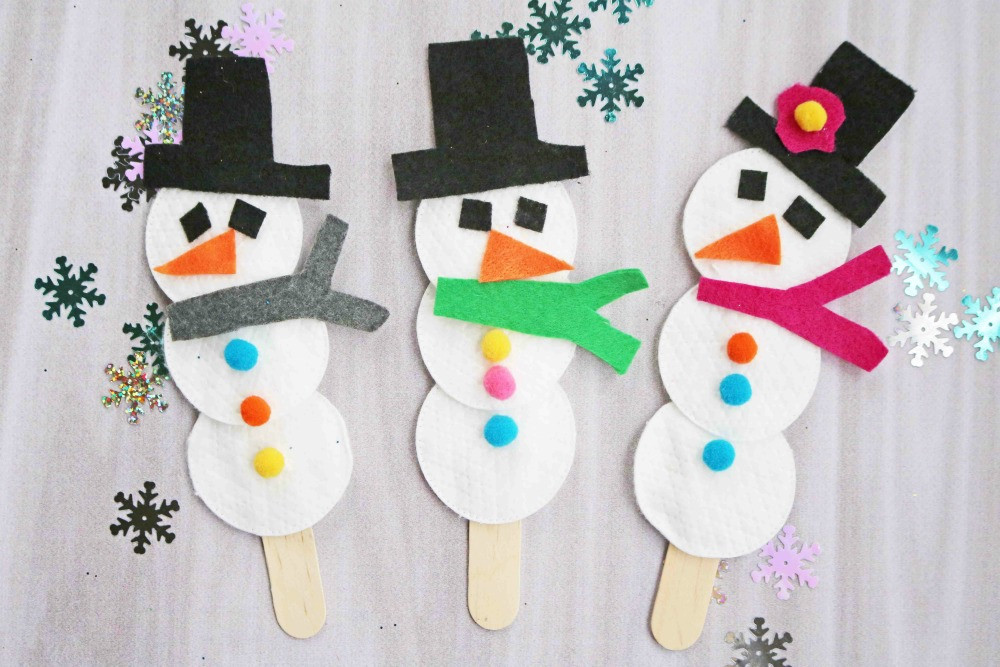 Winter Crafts For Children
 Snowman Puppet Easy Winter Craft for Kids Darice