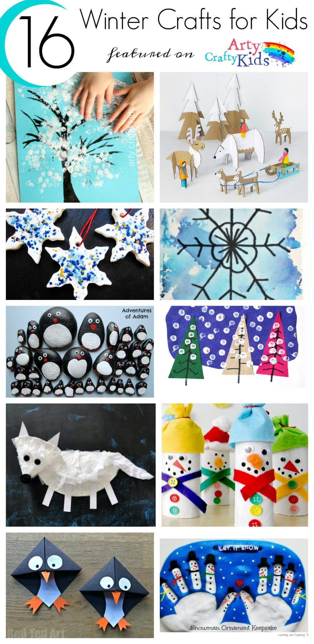 Winter Crafts For Children
 16 Easy Winter Crafts for Kids Arty Crafty Kids
