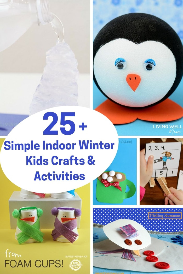 Winter Crafts For Children
 25 Simple Winter Crafts and Activities for Preschoolers