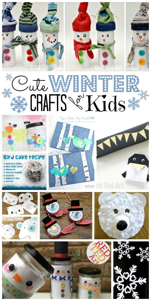 Winter Crafts For Children
 Easy Winter Crafts for Kids Red Ted Art