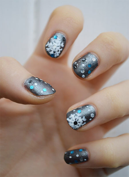 Winter Nail Ideas
 Very Easy Winter Nail Art Designs 2013 2014 For Beginners