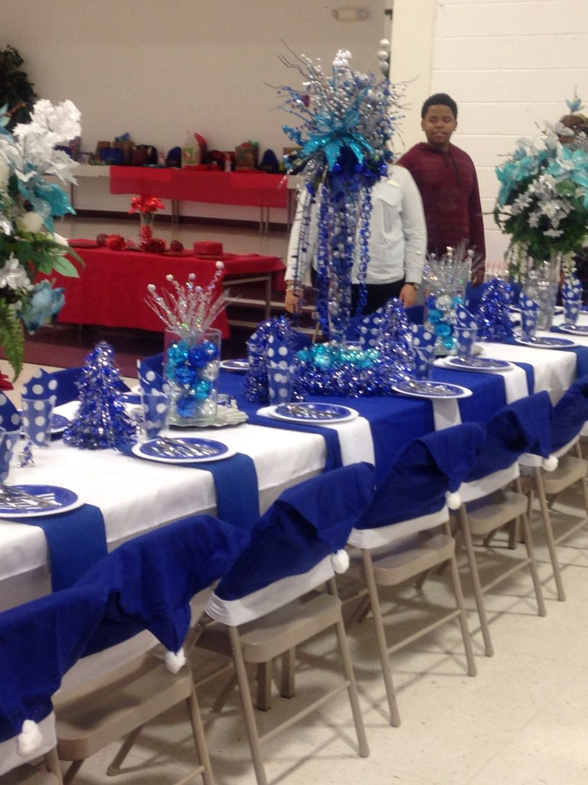 Winter Tea Party Ideas
 Royal Blue decorations craft in 2019