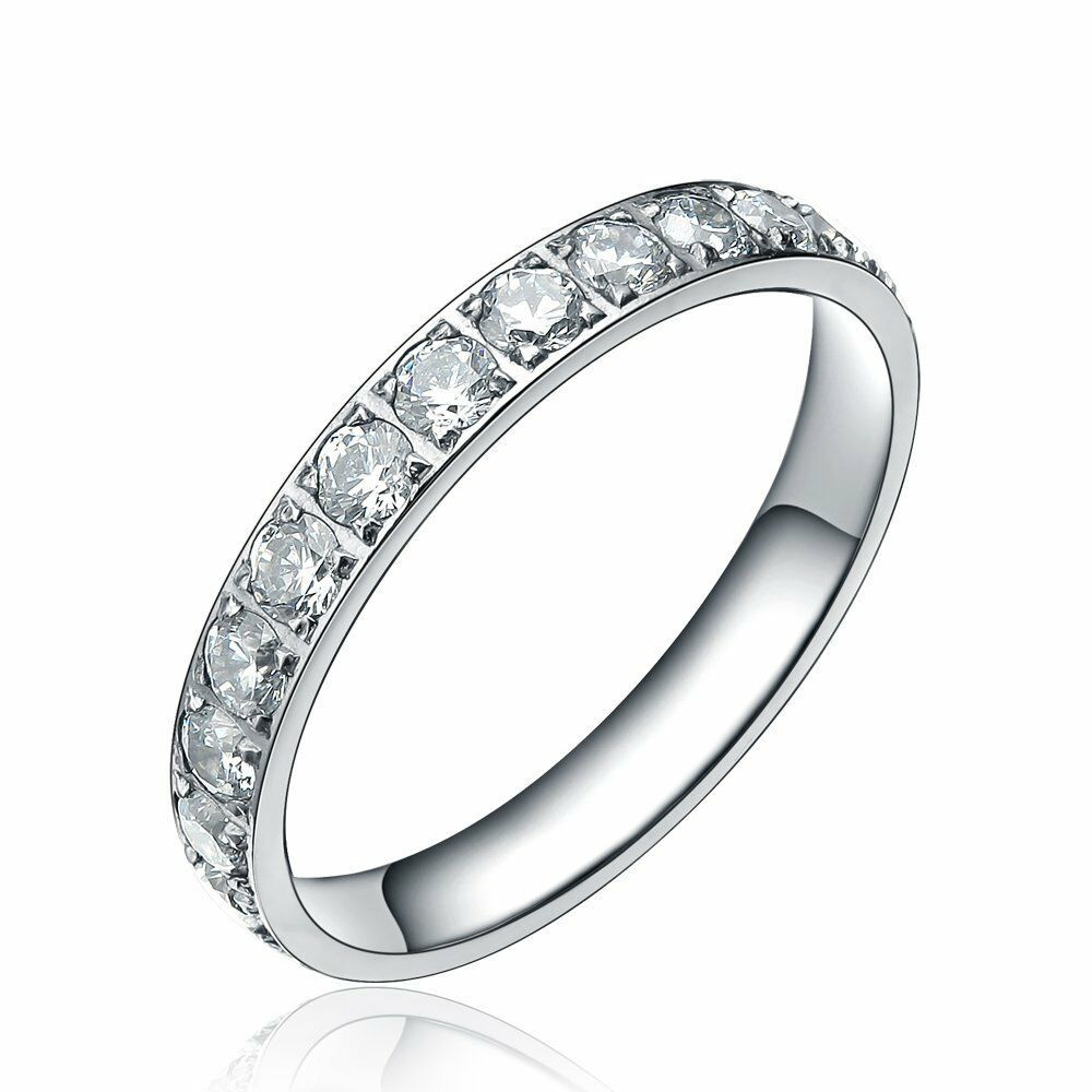 Woman Wedding Rings
 Fashion Women s Titanium Eternity CZ Stone Engagement