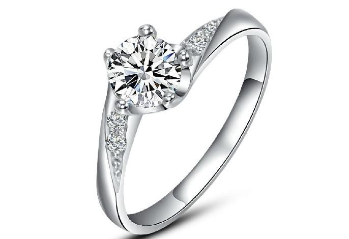 Womens Diamond Engagement Rings
 Fashion Women s Diamond Ring 925 Silver Diamond Rings