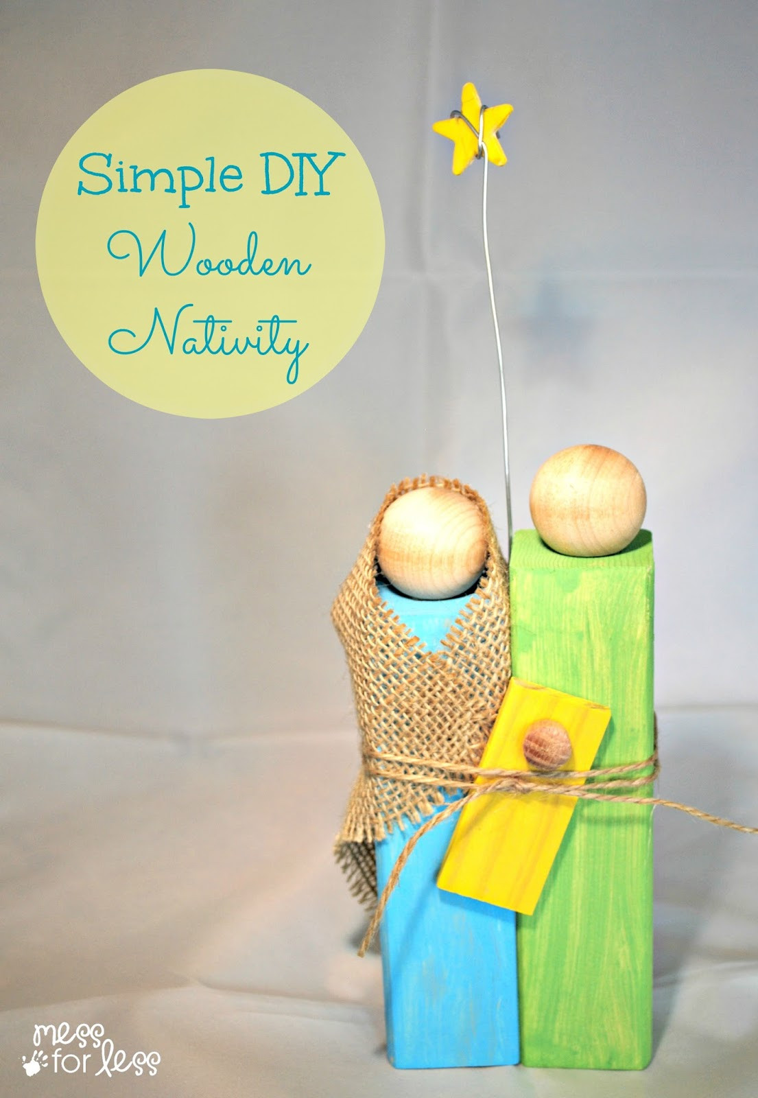 Wood Crafting Gifts
 Homemade Christmas Gifts Wooden Nativity Craft Mess