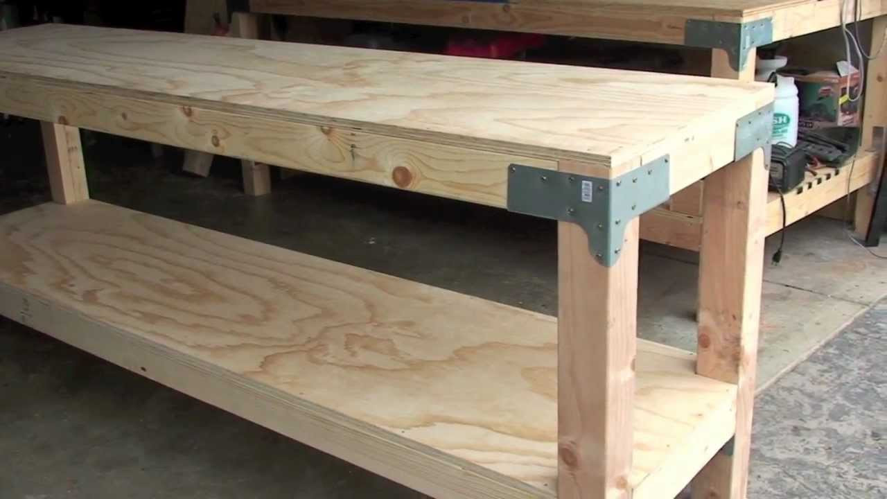 Wood Workbench DIY
 Workbench Plans 4x4 Legs PDF Woodworking