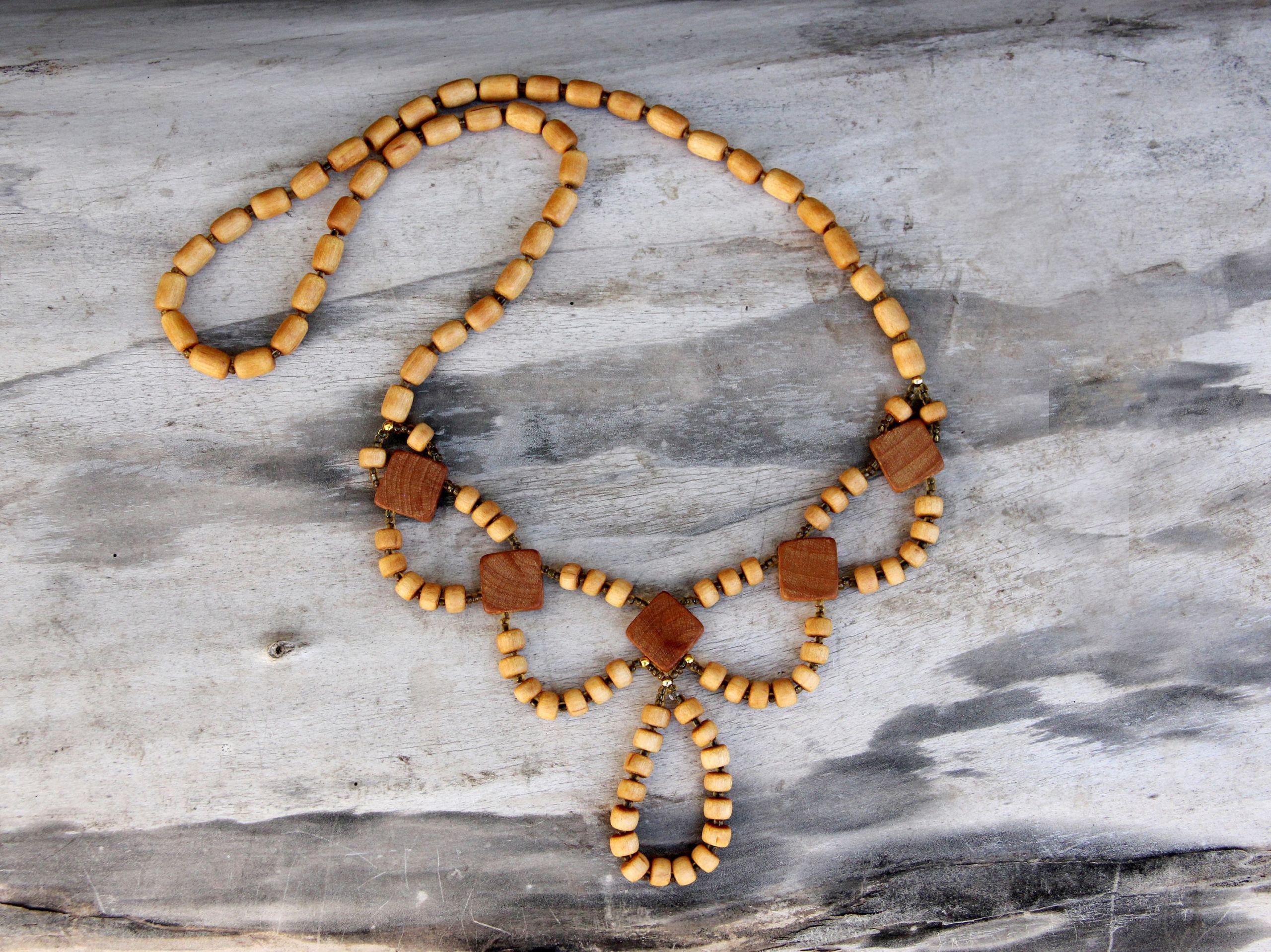 Wooden African Necklace
 ethnic jewelry ethnic necklace african jewelry Wooden jewelry