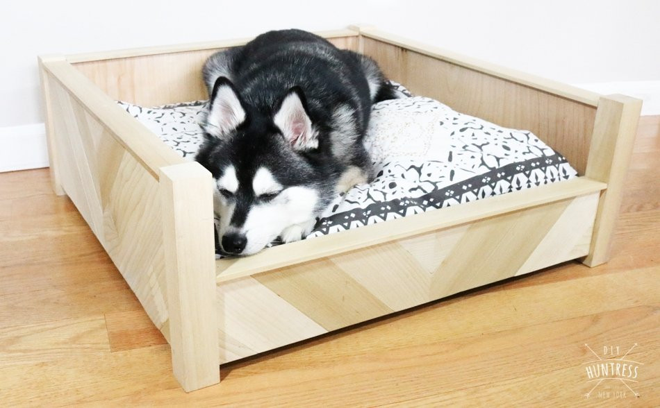 Wooden Dog Beds DIY
 DIY Custom Wooden Dog Bed DIY Huntress