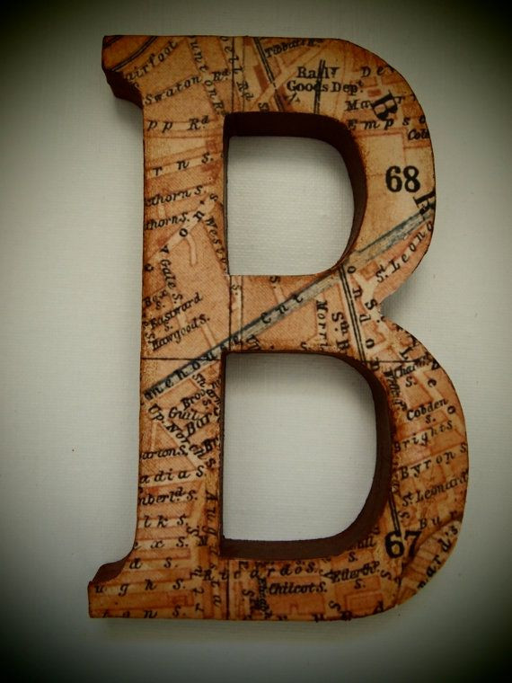 Wooden Letter Craft Ideas
 Cute craft project idea decoupage wooden letters using