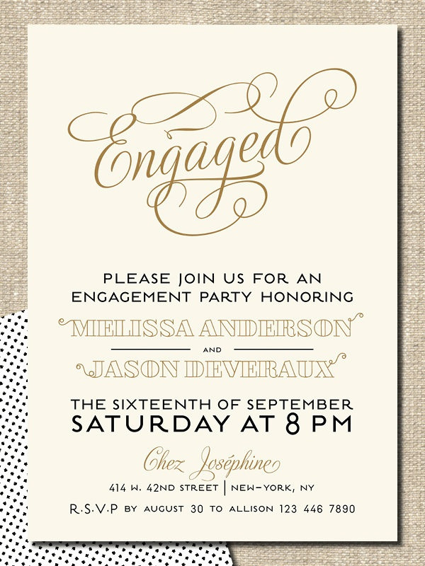 Wording For Engagement Party Invitations Ideas
 Wedding Ideas Note Worthy Engagement Party Inspiration