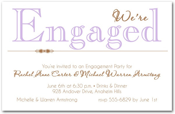 Wording For Engagement Party Invitations Ideas
 Engagement Invitation Wording 365greetings