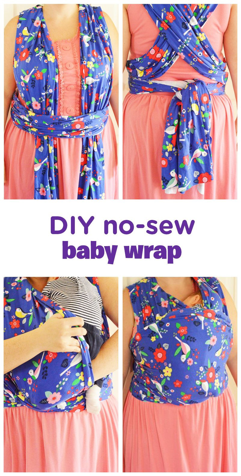 Woven Baby Wrap DIY
 How to Make Your Own No Sew Moby Wrap