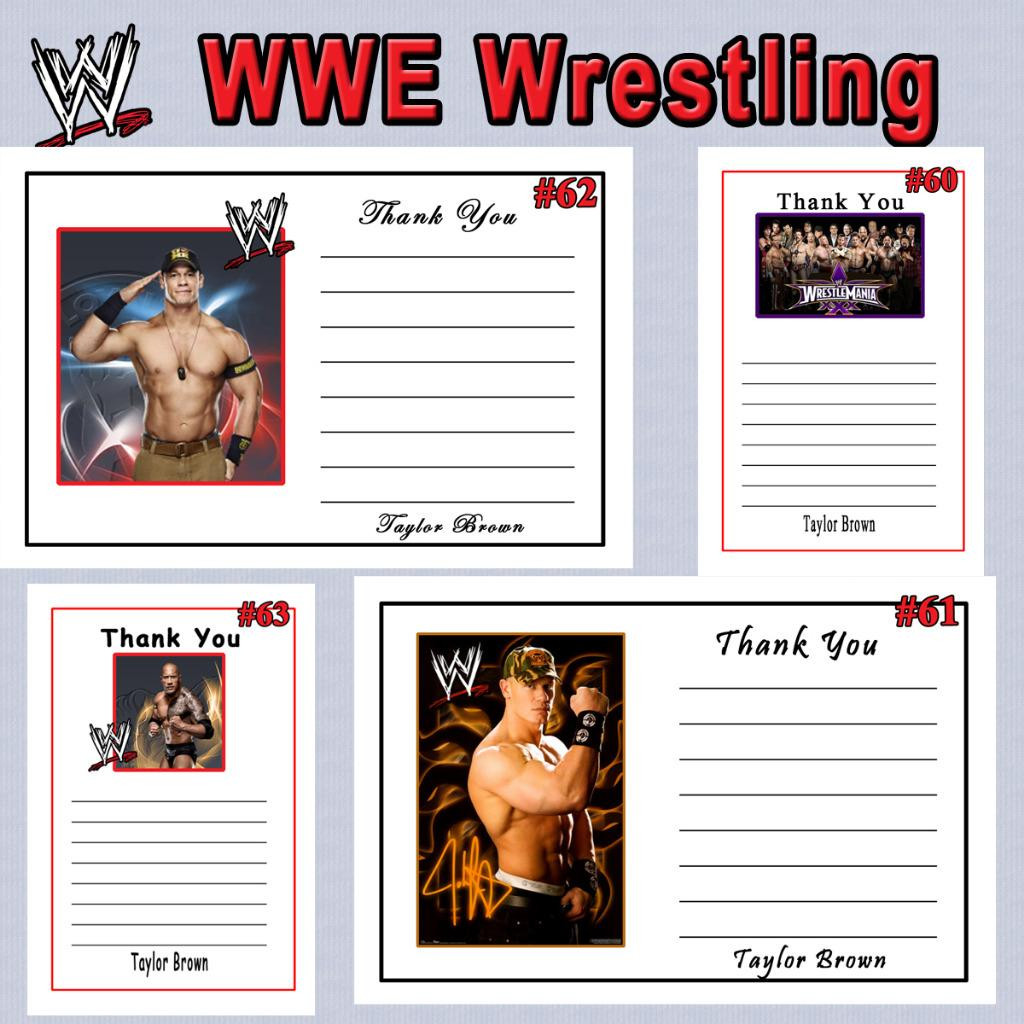 Wwe Birthday Invitations
 WWE Wrestling Birthday Invitations & More Personalized