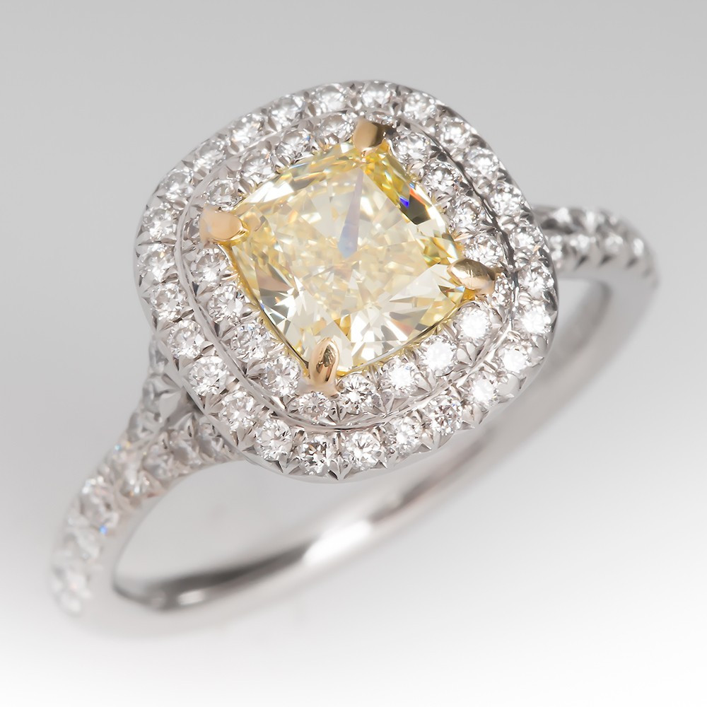 Yellow Diamond Engagement Ring
 Tiffany Soleste Yellow Diamond Engagement Ring