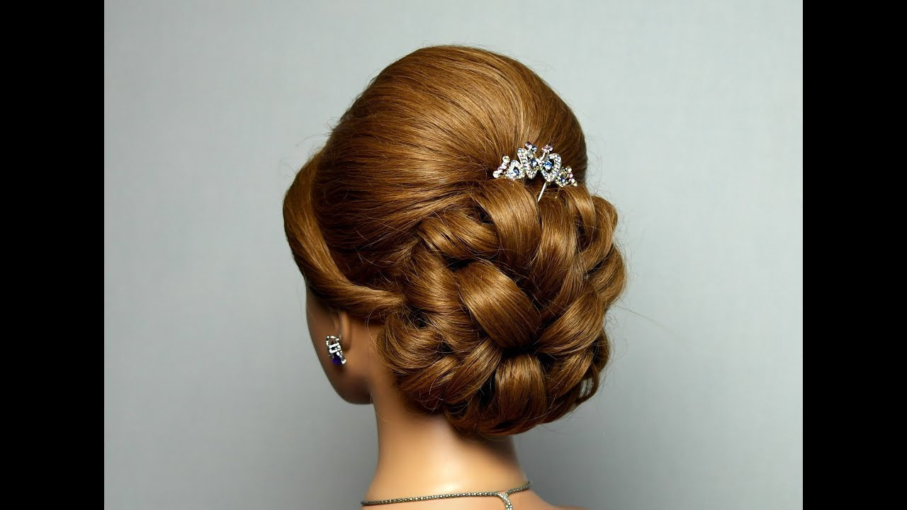 Youtube Hairstyles For Weddings
 Wedding prom hairstyle for long hair Bridal updo