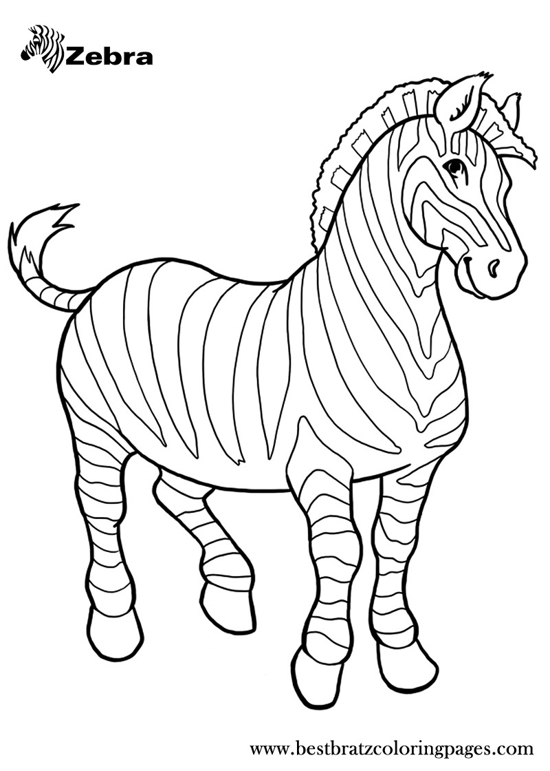 Zebra Coloring Pages Printable
 Free Printable Zebra Coloring Pages For Kids