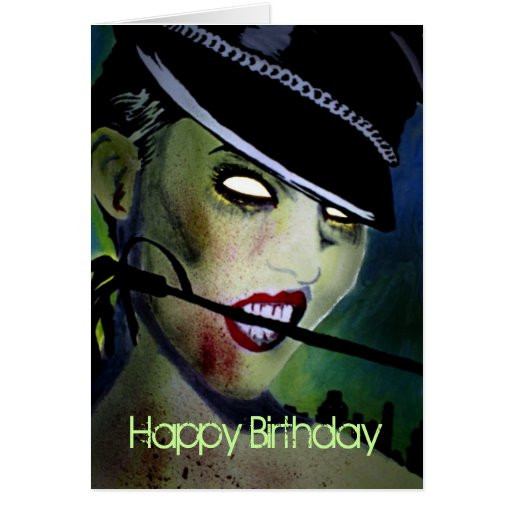Zombie Birthday Card
 Safe Word Zombie Birthday Card