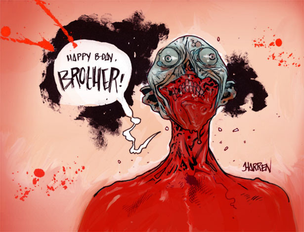 Zombie Birthday Card
 Zombie birthday card by JHarren on DeviantArt