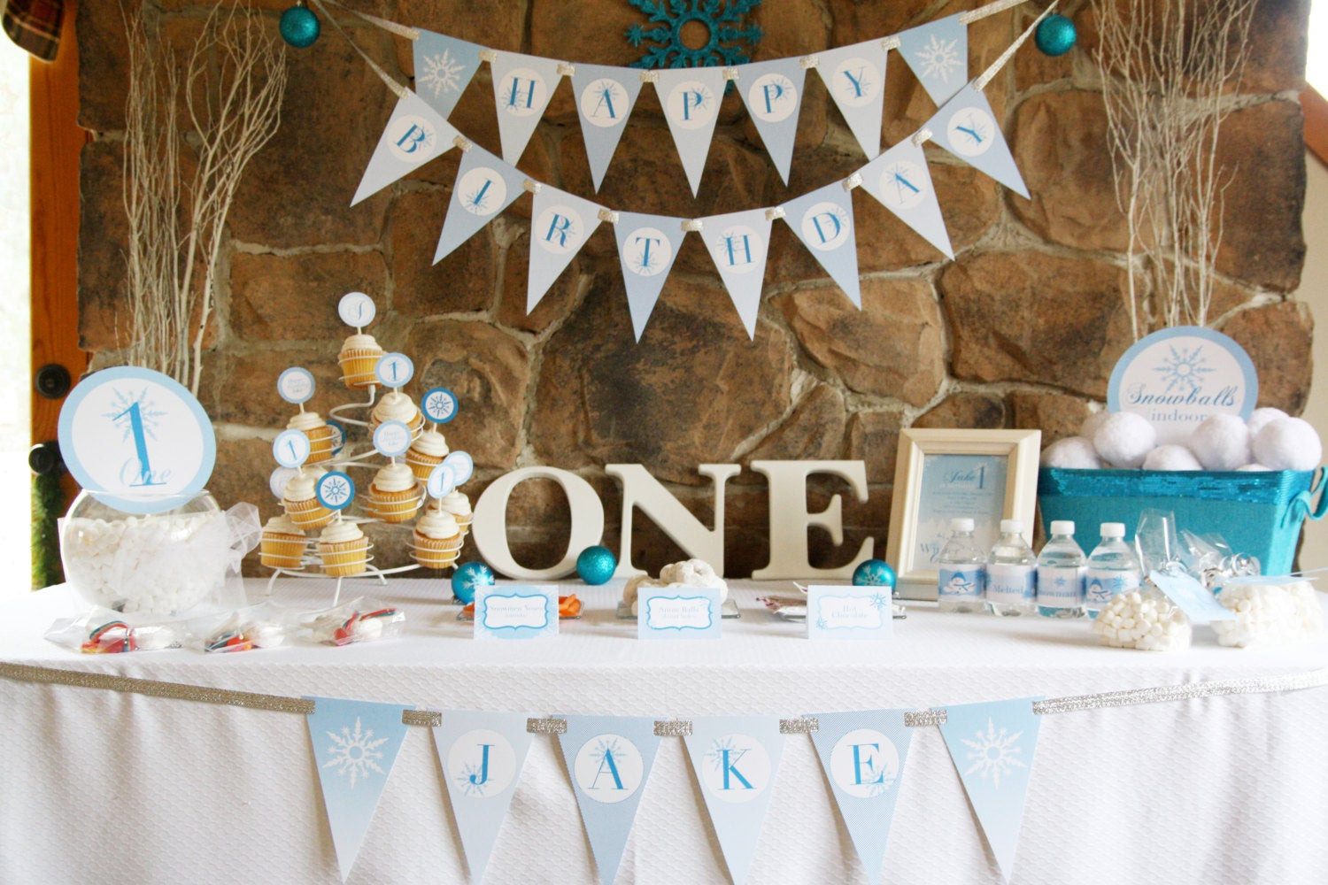 10 Year Old Boy Birthday Party Ideas In Winter
 Winter ONEderland Birthday Party Theme Baby Boy s First