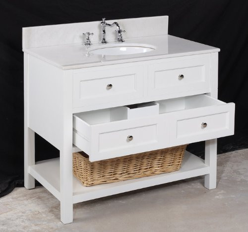 36 White Bathroom Vanity
 Elegant 36 Inch Single Sink White Bathroom Vanity Sets