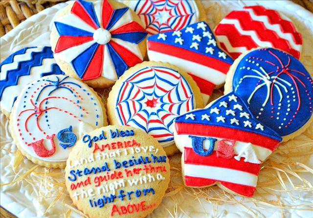 4th Of July Cookies Ideas
 117 best Cakes July 4th images on Pinterest
