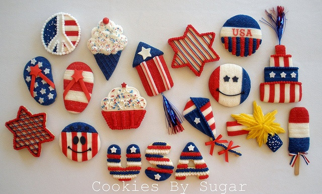 4th Of July Cookies Ideas
 224 best images about Patriotic Decorated Cookies And cake