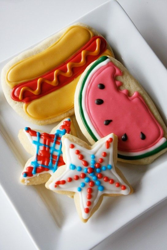 4th Of July Cookies Ideas
 Super cute 4th of July sugar cookies