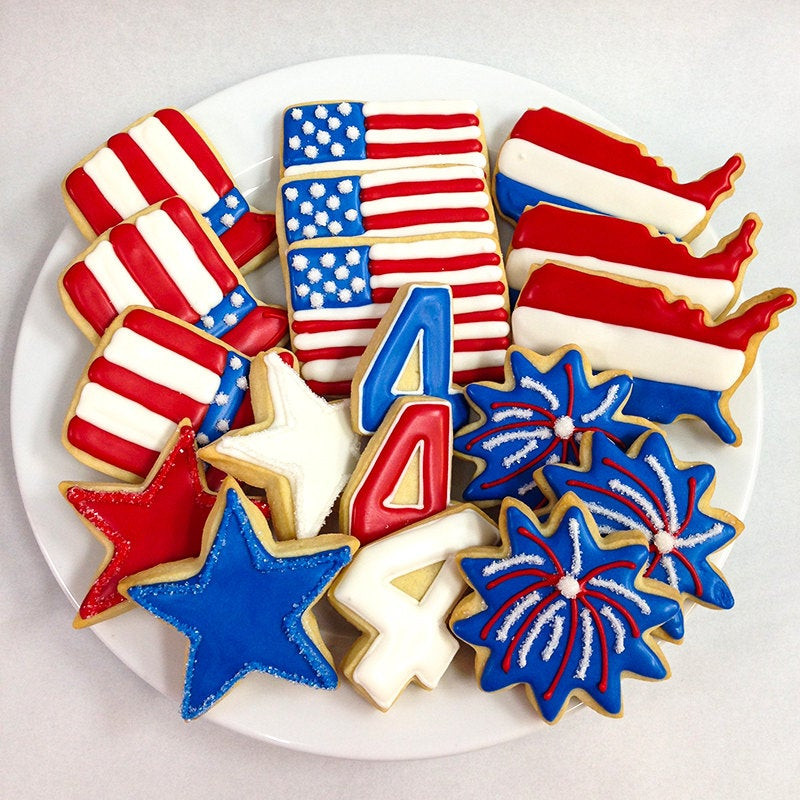 4th Of July Cookies Ideas
 FOURTH of JULY COOKIES Decorated Sugar Cookie Gift Box 18