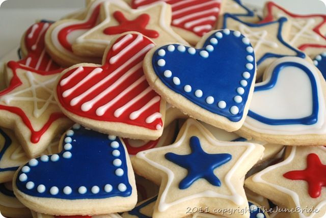 4th Of July Cookies Ideas
 July 4th Sugar cookie decorating ideas