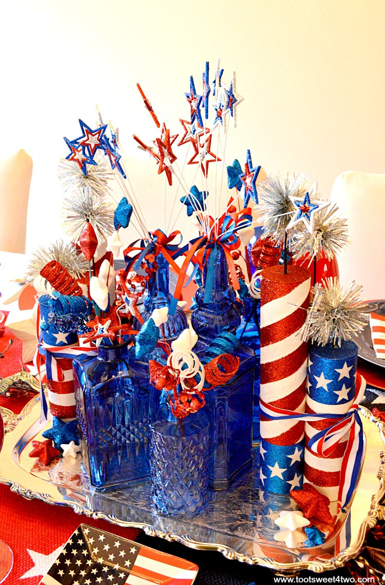 4th Of July Decoration Ideas
 Decorating the Table for 4th of July Toot Sweet 4 Two