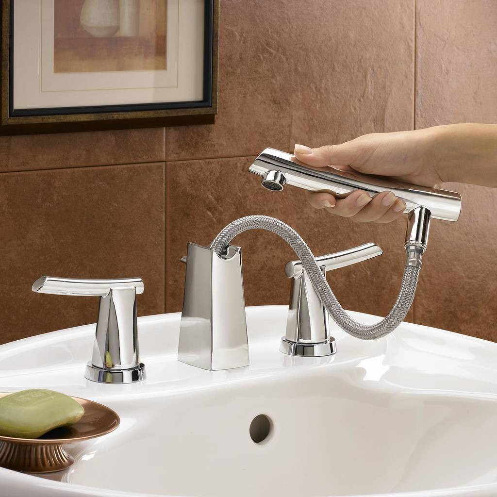 8 Widespread Bathroom Faucets
 Green Tea 8 Inch Widespread Pull Out Bathroom Faucet