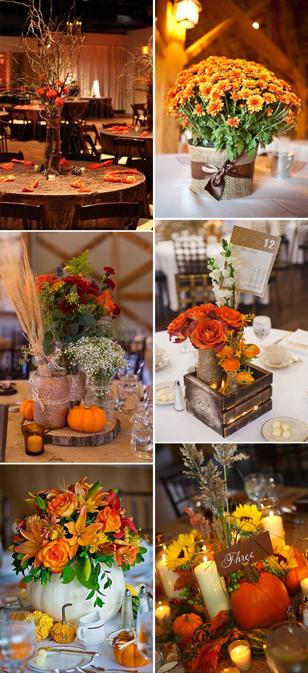 Autumn Wedding Decor
 Fall In Love With These 50 Great Fall Wedding Ideas