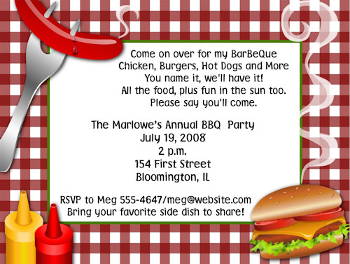 Backyard Party Invitations
 Backyard party invitation wording