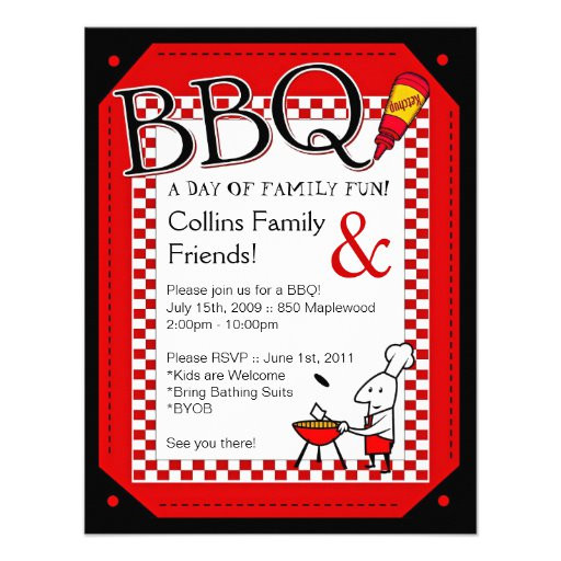 Backyard Party Invitations
 Backyard BBQ Party Invitation 4 25" X 5 5" Invitation Card