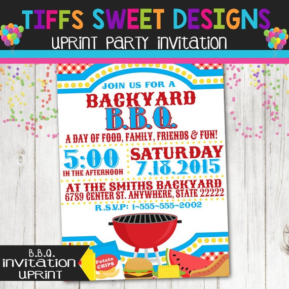 Backyard Party Invitations
 Backyard BBQ Invitation Backyard Party Invitation BBQ