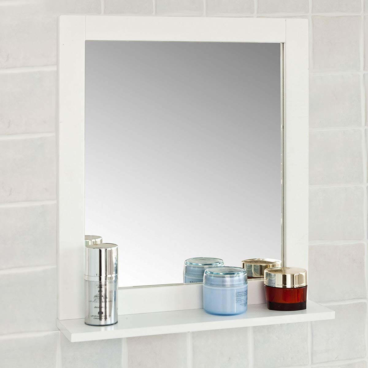 Bathroom Vanity Mirror With Shelf
 Haotian Wall Mounted Bathroom Mirror with Shelf Bathroom