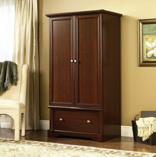 Bedroom Storage Cabinets
 Tall Wood Armoire Wardrobe Storage Cabinet Pantry